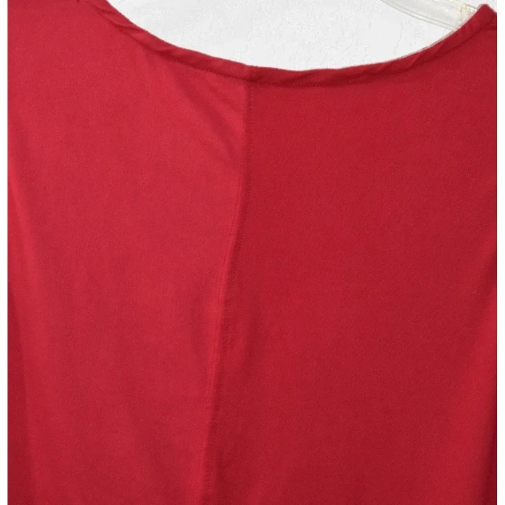 Rae Dunn RED TANK Patriotic Stretch Top RED WHITE BLUE Sleeveless Top